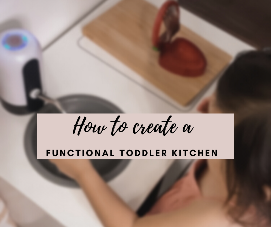 Functional toddler kitchen