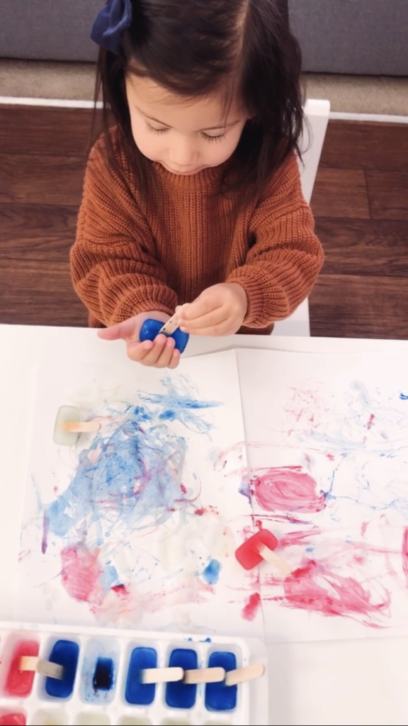 ice painting activity