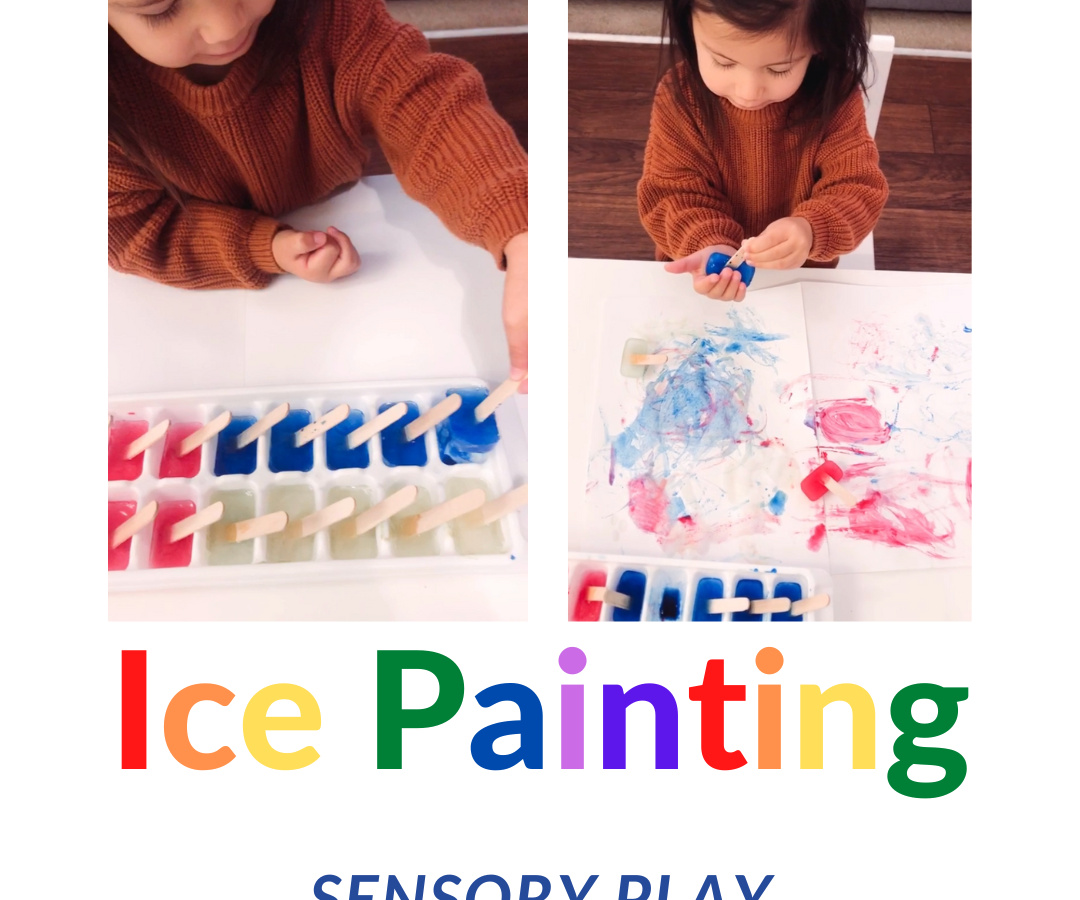 Winter Ice Painting For Kids